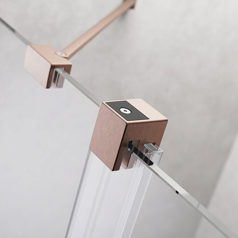 Шторка для ванны Radaway Furo SL Brushed Copper PND II 120 стекло прозрачное/профиль брашированная медь купить в интернет-магазине Sanbest