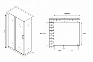 Душевой уголок ABBER Sonnenstrand AG04130S-S90 стекло прозрачное/профиль хром купить в интернет-магазине Sanbest