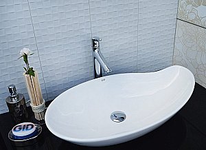 Раковина накладная Gid Creativo 65 N9052 51116 белая купить в интернет-магазине Sanbest