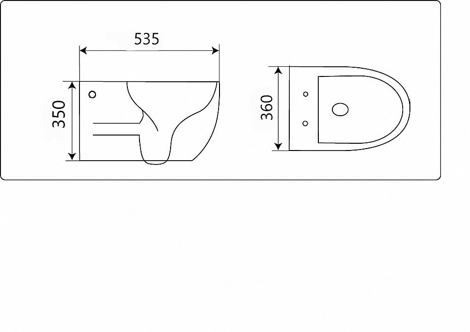 Унитаз подвесной CeramaLux 2196-2 белый, безободковый, с крышкой микролифт купить в интернет-магазине Sanbest