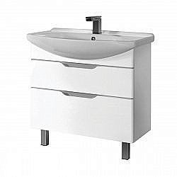 Тумба под раковину Dreja Laguna Plus 100 белая купить в интернет-магазине сантехники Sanbest