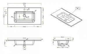 Тумба с раковиной BelBagno ETNA H60 2C 90 Rovere Moro для ванной в интернет-магазине Sanbest