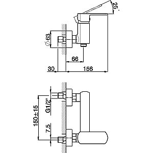 Смеситель для душа Cisal Roadster RR00044021 купить в интернет-магазине сантехники Sanbest