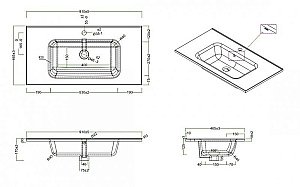 Тумба с раковиной BelBagno ETNA H60 2C 90 Rovere Moro для ванной в интернет-магазине Sanbest