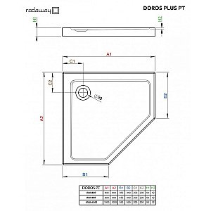 Душевой поддон Radaway Doros Plus PT SDRPTP1010-01 100x100 белый купить в интернет-магазине Sanbest