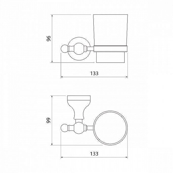 Стакан IDDIS Retro RETSSG1i45 купить в интернет-магазине сантехники Sanbest