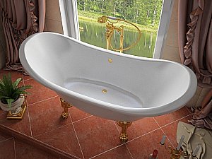 Ванна Эстет Скарлетт 180x77 цвет по RAL c блестками купить в интернет-магазине Sanbest