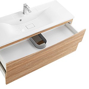 Тумба с раковиной Belbagno MARINO 120 подвесная Rovere Bianco для ванной в интернет-магазине Sanbest