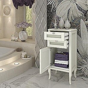 Комод Опадирис Мираж 44 слоновая кость для ванной в интернет-магазине сантехники Sanbest