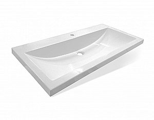 Тумба с раковиной Эстет Monaco Wood 100 подвесная 1 ящик/любой цвет тумбы и раковины с блестками под заказ для ванной в интернет-магазине Sanbest