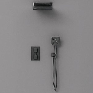 Душевая система Vincea VSFW-103TMB черная матовая купить в интернет-магазине сантехники Sanbest