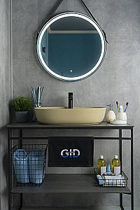 Раковина накладная Gid Lago 61 Sr1346 53343 капучино матовая купить в интернет-магазине Sanbest