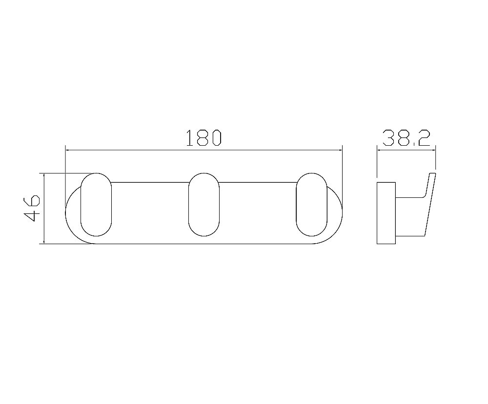 Крючок WONZON & WOGHAND CARBON WW-7735 черный купить в интернет-магазине сантехники Sanbest