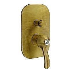 Смеситель встраиваемый Migliore Lem Swarovski ML.LEM-1972K бронза купить в интернет-магазине сантехники Sanbest