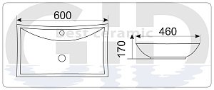 Раковина GID 9111 купить в интернет-магазине Sanbest