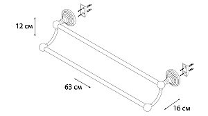 Полотенцедержатель FIXSEN RETRO FX-83802 купить в интернет-магазине сантехники Sanbest