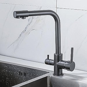 Смеситель для кухни Boch Mann Laura BM10425 серый матовый купить в интернет-магазине сантехники Sanbest