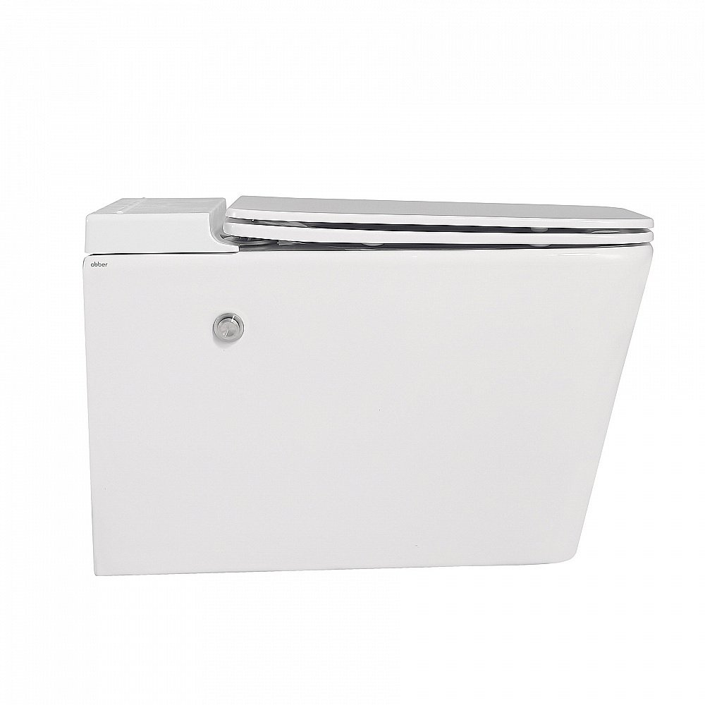 Унитаз подвесной ABBER Rechteck AC1202P импульсный смыв, с крышкой микролифт купить в интернет-магазине Sanbest