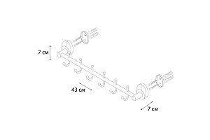 Крючок FIXSEN Europa FX-21805-6 купить в интернет-магазине сантехники Sanbest