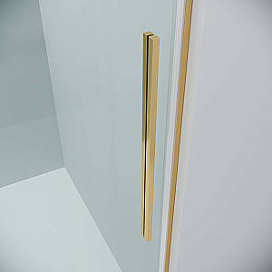 Душевой уголок Grossman Galaxy 140х90 120.K33.01.1490.32.00 стекло прозрачное/профиль золото брашированное купить в интернет-магазине Sanbest
