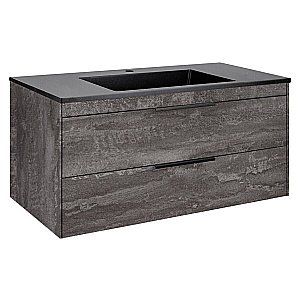 Тумба с раковиной Vincea Chiara 2D 1000 G.Stone для ванной в интернет-магазине Sanbest