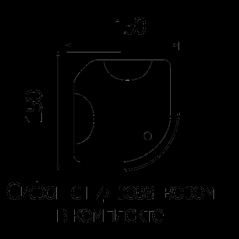 Ванна акриловая WEMOR 150/150/55 C купить в интернет-магазине Sanbest