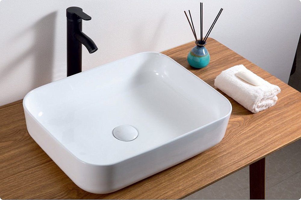 Раковина накладная Belbagno 50 BB1304 белая купить в интернет-магазине Sanbest