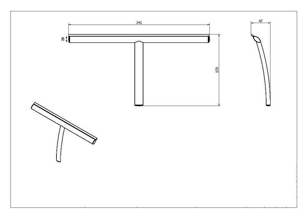 Скребок Black&White SN-2183 купить в интернет-магазине сантехники Sanbest