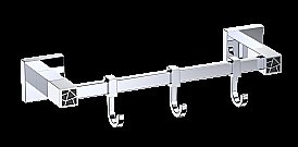 Планка с крючками CeramaLux Venezia 88618-1 хром купить в интернет-магазине сантехники Sanbest