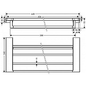 Полка Hansgrohe AddStoris 41751000 хром купить в интернет-магазине сантехники Sanbest