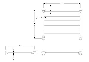 Консоль с раковиной Burlington Edwardian B5 1TH с полкой для ванной в интернет-магазине сантехники Sanbest