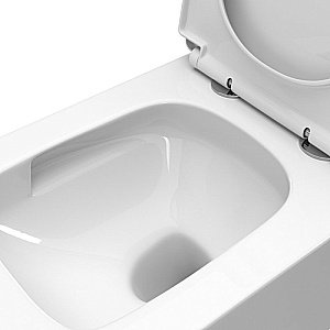 Унитаз подвесной BelBagno DUE-TOR BB5171CH-TOR/SC белый, с крышкой микролифт, безободковый, слив-торнадо купить в интернет-магазине Sanbest