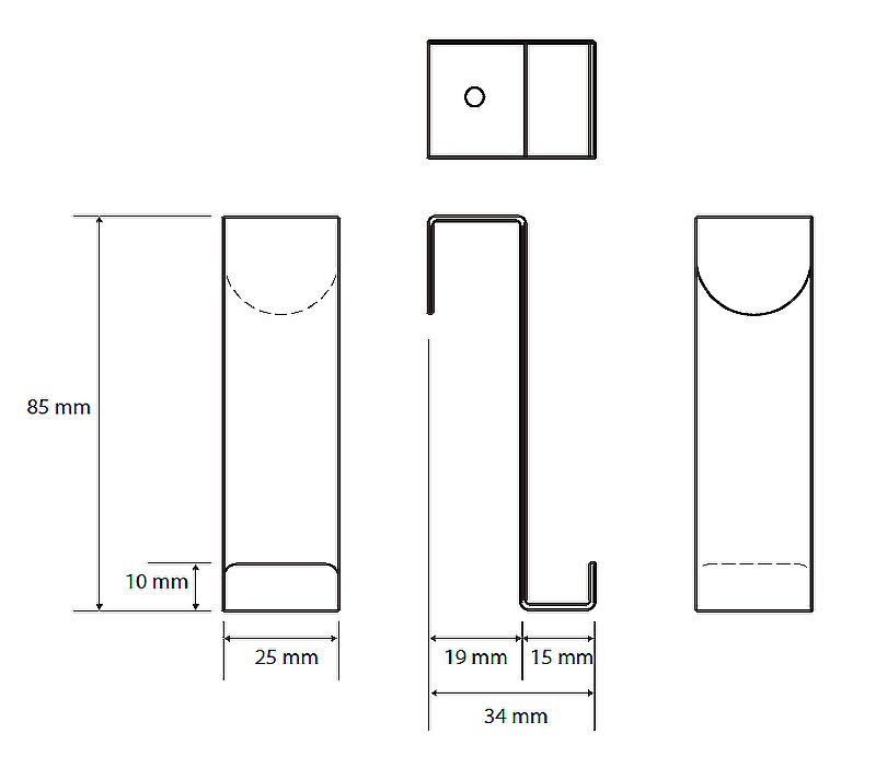Крючок Bemeta DARK 101106150 черный матовый купить в интернет-магазине сантехники Sanbest