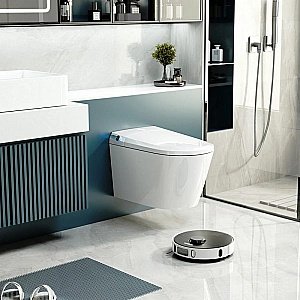 Унитаз подвесной Abber Bequem AC1119S-AC0101P белый, с крышкой микролифт, с инсталляцией купить в интернет-магазине Sanbest