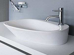 Раковина Laufen Palomba 8.1680.3.400.104.1 белая купить в интернет-магазине Sanbest