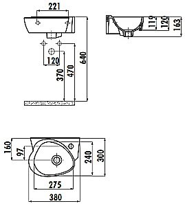Раковина подвесная детская Creavit Cocuk 38 CK035.000F0 белая купить в интернет-магазине Sanbest