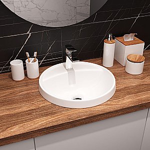 Раковина Sanita luxe Art Inside 43 ART43SLWB01I белая купить в интернет-магазине Sanbest