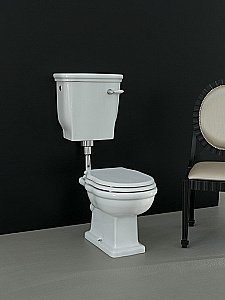 Унитаз ARTCERAM Hermitage HEV003 01 00 с низким бачком хром купить в интернет-магазине Sanbest