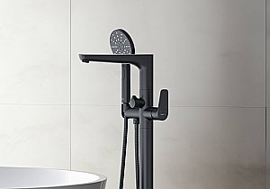 Смеситель для ванны Aquatek Бетта AQ1145MB черный матовый купить в интернет-магазине сантехники Sanbest