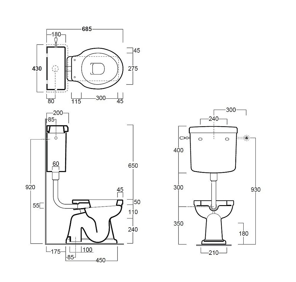 Унитаз SIMAS Londra LO901 с низким бачком, белый/бронза купить в интернет-магазине Sanbest