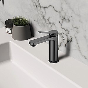 Смеситель для раковины Vincea Arco VBF-4AR01MB черный матовый купить в интернет-магазине сантехники Sanbest