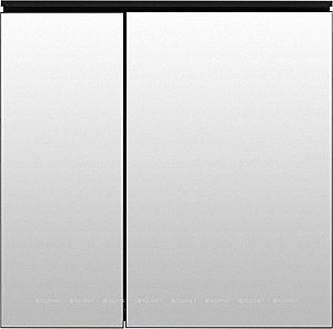 Зеркальный шкаф De Aqua Алюминиум 261759 80 черный купить в интернет-магазине сантехники Sanbest