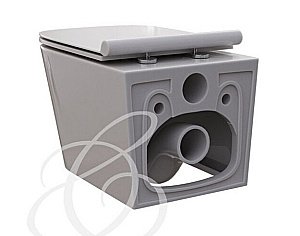 Унитаз подвесной Caprigo Modern Style S-1203 безободковый, с крышкой микролифт купить в интернет-магазине Sanbest