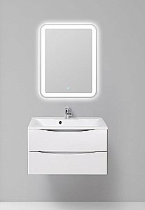 Тумба с раковиной Belbagno MARINO 100 подвесная Bianco Lucido для ванной в интернет-магазине Sanbest