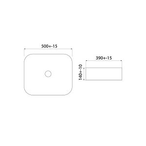 Раковина накладная Iddis Bridge BRIBM05i27 черный купить в интернет-магазине Sanbest