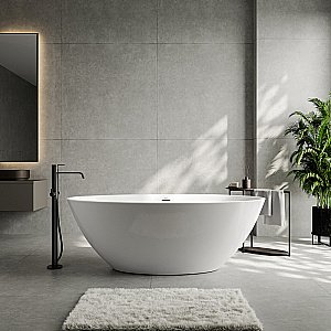 Ванна акриловая Abber 165х90 AB9249-1.6 белая купить в интернет-магазине Sanbest