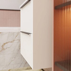 Тумба с раковиной La Fenice Tesoro 60 FNC-01-TES-PB-60-2 платиновый белый для ванной в интернет-магазине Sanbest