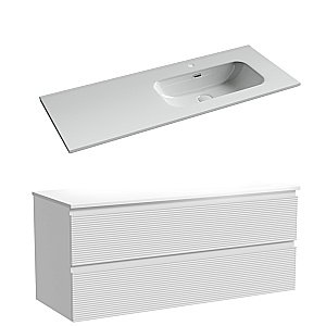 Тумба с раковиной Sancos Folk FL120W/CN7006 120 Bianco для ванной в интернет-магазине Sanbest