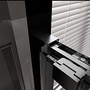 Душевая дверь Veconi Premium Trento PTD30-GR-120-01-C4 прозрачная/профиль брашированный графит купить в интернет-магазине Sanbest