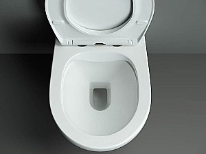 Унитаз подвесной Ceramica Nova PEARL CN8001 безободковый, с крышкой микролифт купить в интернет-магазине Sanbest